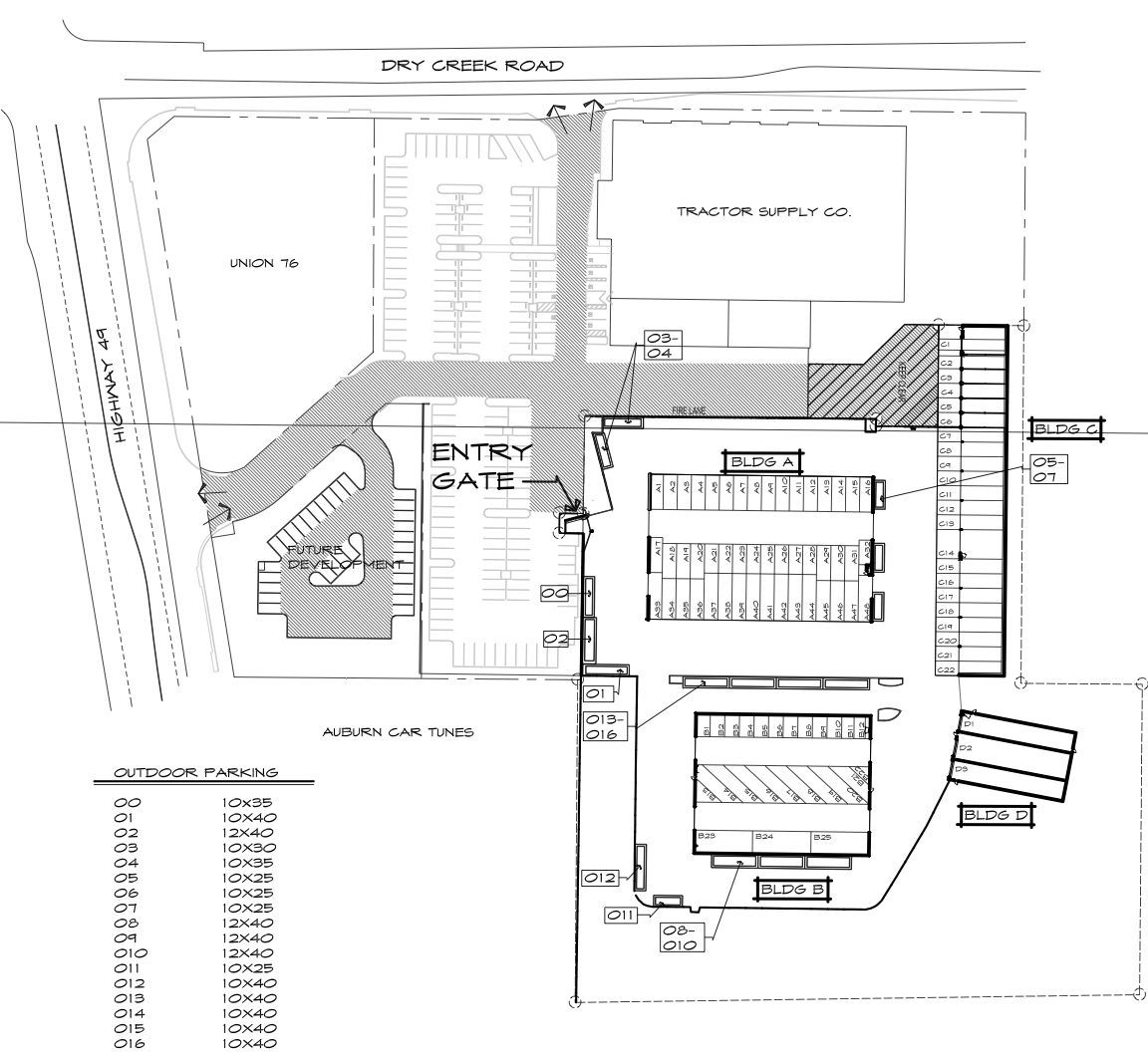 Boat and RV Storage Site Plans